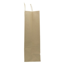 Torby Papierowe Kraft Brązowe z Uchwytami 100g/m² 44+15x46cm (25 Sztuk)