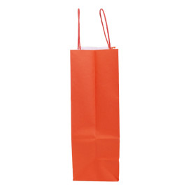 Torby Papierowe Kraft Czerwerne z Uchwytami 100g/m² 25+11x31cm (250 Sztuk)
