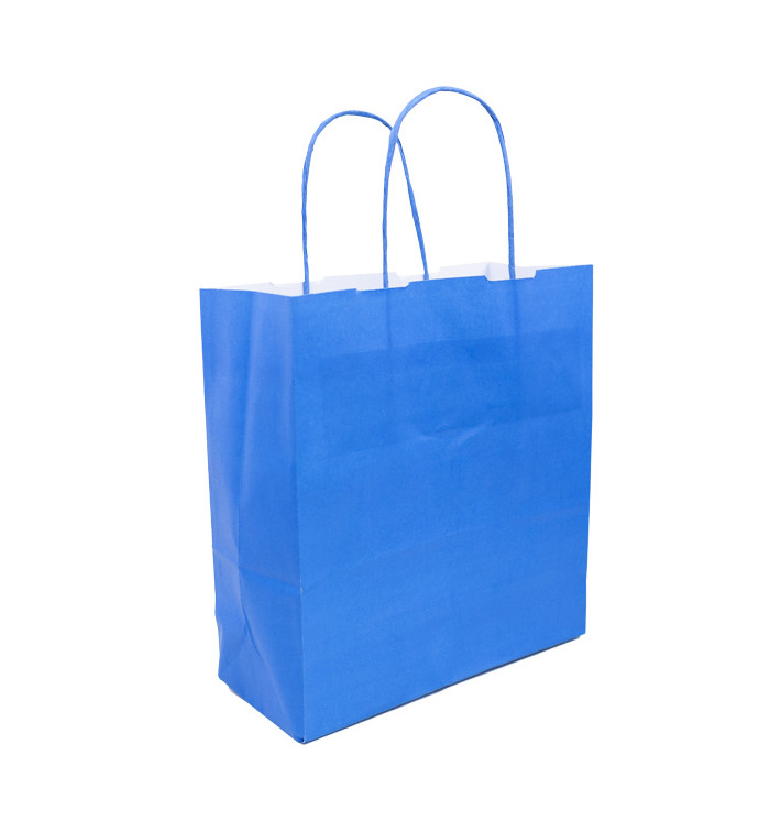 Torby Papierowe Turkusowe z Uchwytami 100g/m² 22+9x23cm (25 Sztuk) Torby Papierowe Turkusowe z Uchwytami 100g/m² 22+9x23cm (25 Sztuk)