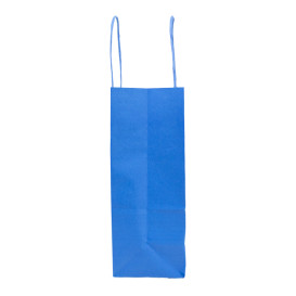 Torby Papierowe Turkusowe z Uchwytami 100g/m² 20+10x29cm (200 Sztuk)