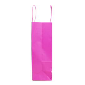 Torby Papierowe Fuchsia z Uchwytami 100g/m² 25+11x31cm (25 Sztuk)