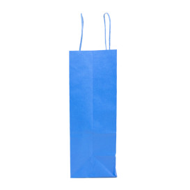Torby Papierowe Turkusowe z Uchwytami 100g/m² 25+11x31cm (200 Sztuk)