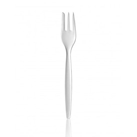 Widelczyki Plastikowe Premium do Degustacji Białe 158mm 