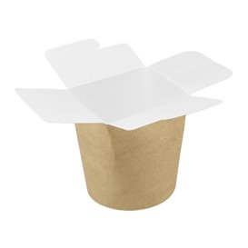 Pojemniki Żywność na Wynos 100% ECO Kraft 16Oz/480ml (50 Sztuk)