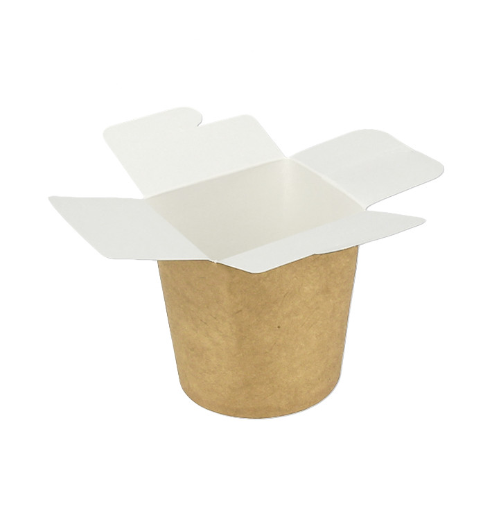 Pojemniki Żywność na Wynos 100% ECO Kraft 16Oz/480ml (50 Sztuk) Pojemniki Żywność na Wynos 100% ECO Kraft 16Oz/480ml (50 Sztuk)