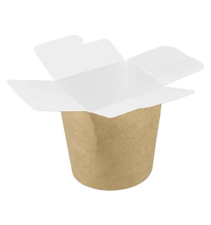 Pojemniki Żywność na Wynos 100% ECO Kraft 16Oz/480ml (50 Sztuk)