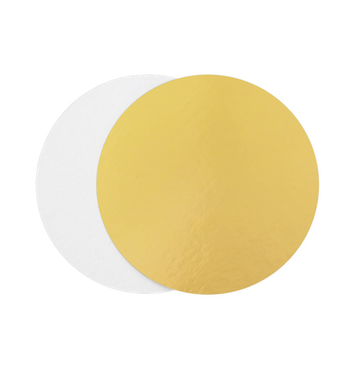 Podkładka Papierowa Pod Tort Złote i Białe 260 mm (100 Sztuk) Podkładka Papierowa Pod Tort Złote i Białe 260 mm (100 Sztuk)