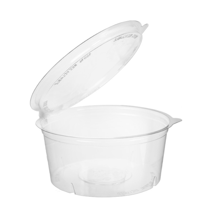 Miski Okrągły Zawiasie APET Przezroczyste 750ml Ø150mm (20 Sztuk) Miski Okrągły Zawiasie APET Przezroczyste 750ml Ø150mm (20 Sztuk)