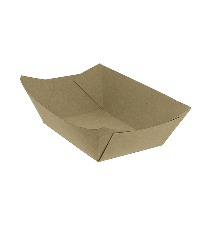 Tacki Łódki Papierowe 350ml Kraft-Kraft 10,6x7,3x4,5cm (25 Sztuk) Tacki Łódki Papierowe 350ml Kraft-Kraft 10,6x7,3x4,5cm (25 Sztuk)