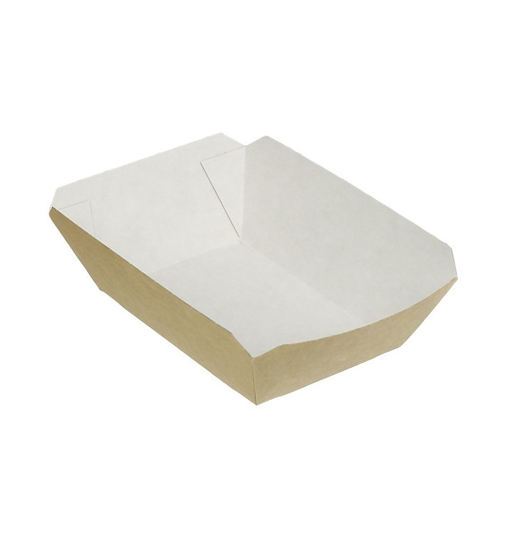 Tacki Łódki Papierowe 250ml Kraft 9,6x6,5x4,2cm (1000 Sztuk) Tacki Łódki Papierowe 250ml Kraft 9,6x6,5x4,2cm (1000 Sztuk)