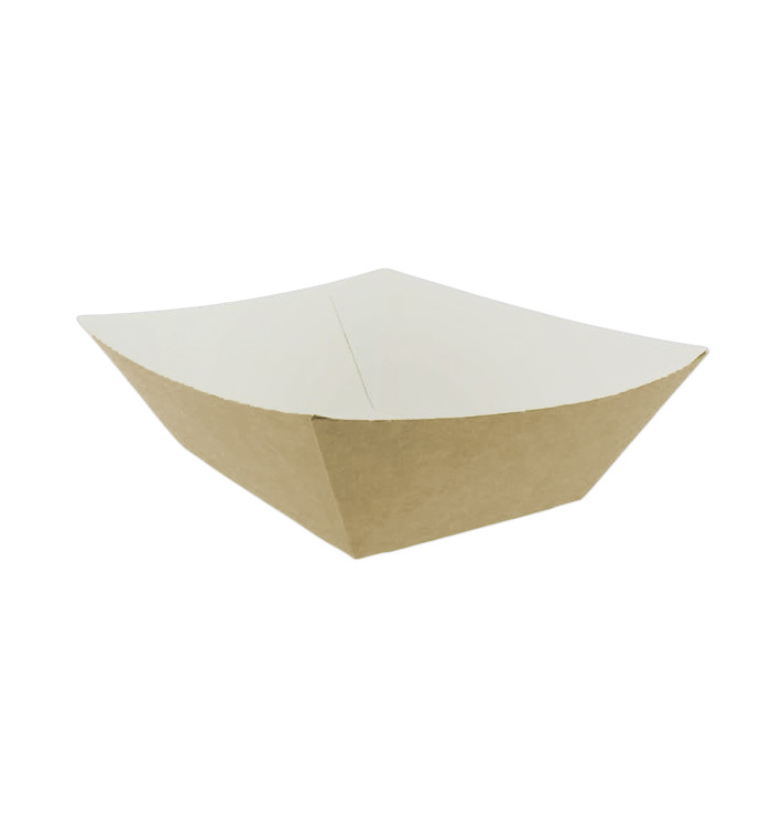 Tacki Łódki Papierowe 525ml Kraft 12,2x8x5,5cm (25 Sztuk) Tacki Łódki Papierowe 525ml Kraft 12,2x8x5,5cm (25 Sztuk)