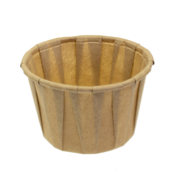 Miski Papierowe Karbowane Kraft 60ml (5000 Sztuk) Miski Papierowe Karbowane Kraft 60ml (5000 Sztuk)