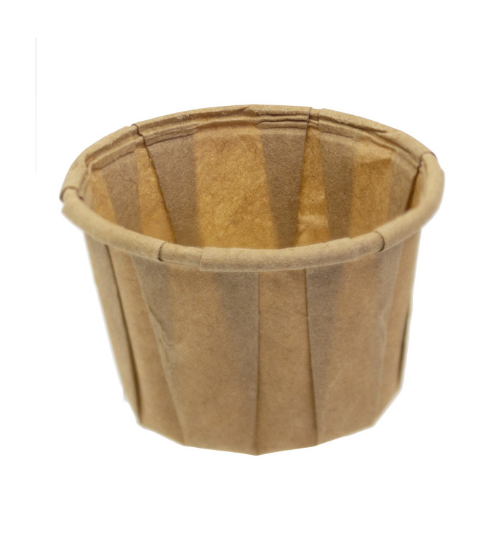 Miski Papierowe Karbowane Kraft 30ml (5000 Sztuk) Miski Papierowe Karbowane Kraft 30ml (5000 Sztuk)