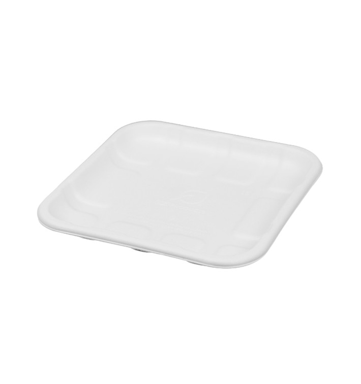 Taca na Trzcinę Cukrową 14,1x14,1cm (50 Sztuk) Taca na Trzcinę Cukrową 14,1x14,1cm (50 Sztuk)