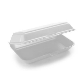 Pojemniki Styropianowe Obiadowe Białe 240x155x70mm (125 Sztuk)