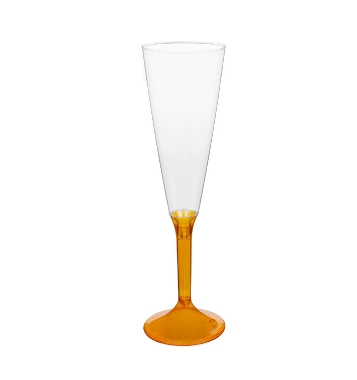 Kieliszki Plastikowe do Wina Musującego na Podstawie Orange Przezroczyste 160ml 2P (20 Sztuk) Kieliszki Plastikowe do Wina Musującego na Podstawie Orange Przezroczyste 160ml 2P (20 Sztuk)