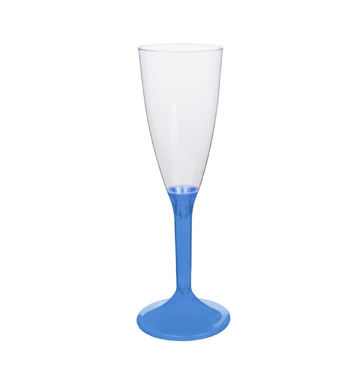 Kieliszki Plastikowe do Wina Musującego na Podstawie Niebieski Przezroczyste 120ml 2P (20 Sztuk) Kieliszki Plastikowe do Wina Musującego na Podstawie Niebieski Przezroczyste 120ml 2P (20 Sztuk)