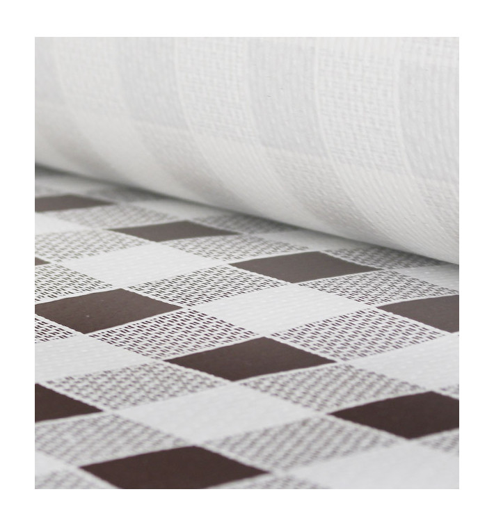 Obrus Papierowy w Rolce i Kratkę Brązowe 1x100m. 40g (6 Sztuk) Obrus Papierowy w Rolce i Kratkę Brązowe 1x100m. 40g (6 Sztuk)