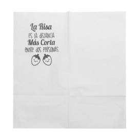 Serwetkis Papierowe Mini Serwis Białe 17x17cm (200 Sztuk)