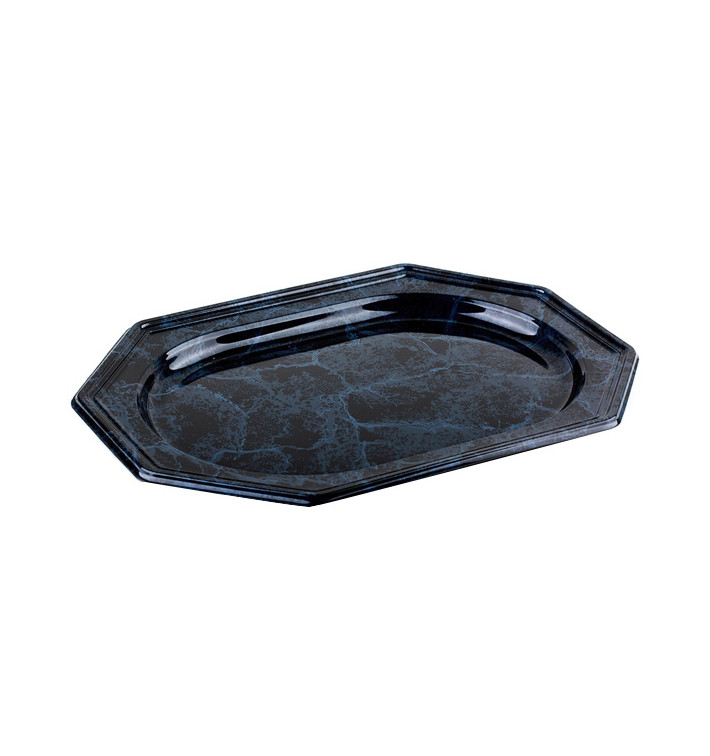 Tacki Plastikowe Ośmioboczny Marmur 36x24 cm (5 Sztuk) Tacki Plastikowe Ośmioboczny Marmur 36x24 cm (5 Sztuk)