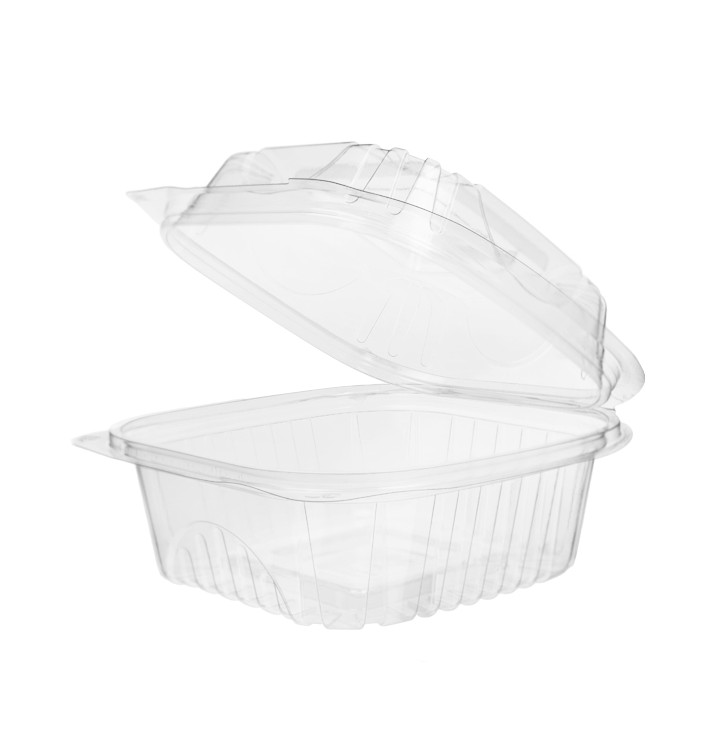 Miska Sałatkowa z Zawiasie PLA 15,0x15,0x7,5cm (80 Sztuk) Miska Sałatkowa z Zawiasie PLA 15,0x15,0x7,5cm (80 Sztuk)