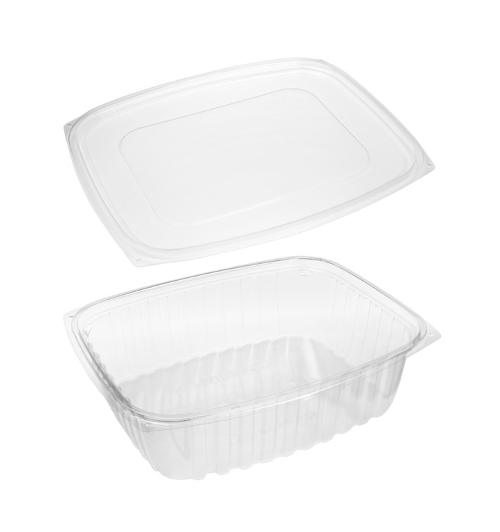 Pojemniki Kompostowanie PLA z Pokrywką 1420ml (50 Sztuk) Pojemniki Kompostowanie PLA z Pokrywką 1420ml (50 Sztuk)