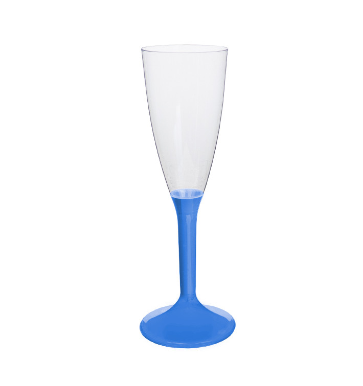 Kieliszki Plastikowe do Wina Musującego na Podstawie Niebieski Mediterraneo 120ml 2P (20 Sztuk) Kieliszki Plastikowe do Wina Musującego na Podstawie Niebieski Mediterraneo 120ml 2P (20 Sztuk)