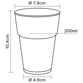 Szklanki do Piwa PS Przezroczyste Szkło 200 ml (1.000 Sztuk)