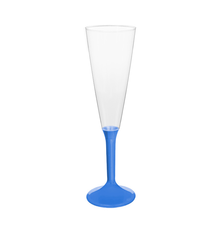 Kieliszki Plastikowe do Wina Musującego na Podstawie Niebieski Mediterraneo 160ml 2P (20 Sztuk) Kieliszki Plastikowe do Wina Musującego na Podstawie Niebieski Mediterraneo 160ml 2P (20 Sztuk)