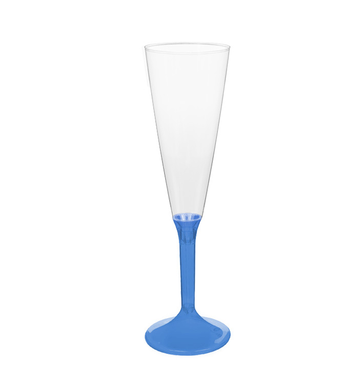 Kieliszki Plastikowe do Wina Musującego na Podstawie Niebieski Przezroczyste 160ml 2P (20 Sztuk) Kieliszki Plastikowe do Wina Musującego na Podstawie Niebieski Przezroczyste 160ml 2P (20 Sztuk)