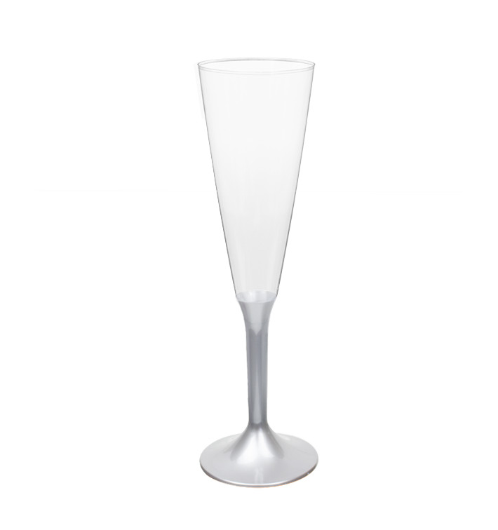 Kieliszki Plastikowe do Wina Musującego na Podstawie Szare 160ml 2P (200 Sztuk) Kieliszki Plastikowe do Wina Musującego na Podstawie Szare 160ml 2P (200 Sztuk)