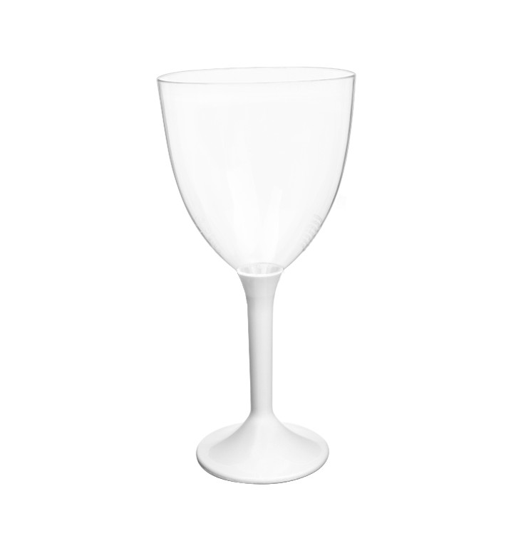 Kieliszki Plastikowe Wino na Podstawie Białe 300ml 2P (20 Sztuk) Kieliszki Plastikowe Wino na Podstawie Białe 300ml 2P (20 Sztuk)