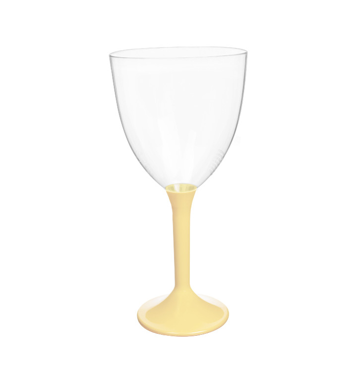 Kieliszki Plastikowe Wino na Podstawie Kremowy 300ml 2P (20 Sztuk) Kieliszki Plastikowe Wino na Podstawie Kremowy 300ml 2P (20 Sztuk)