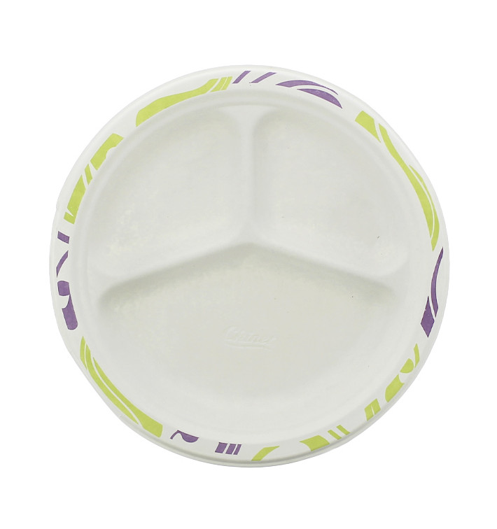 Talerz Chinet 3 Przegródkami 260mm Flavour (135 Sztuk) Talerz Chinet 3 Przegródkami 260mm Flavour (135 Sztuk)