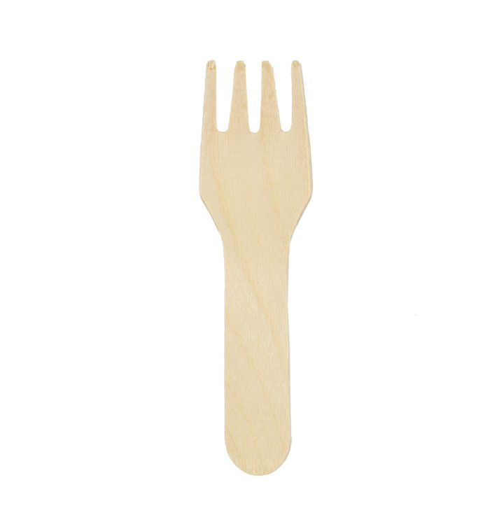Mini Widelczyki Drewno 7,5cm (100 Sztuk) Mini Widelczyki Drewno 7,5cm (100 Sztuk)