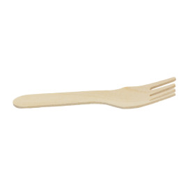 Mini Widelczyki Drewno 7,5cm (100 Sztuk)