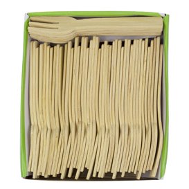 Mini Widelczyki Bambusowe do Degustacji 7,5cm (1.200 Sztuk)
