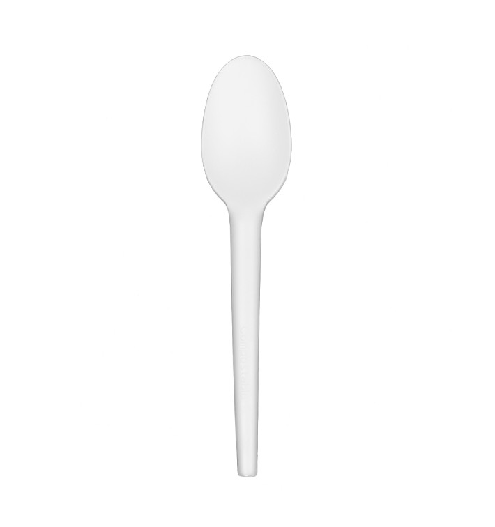 Łyżka Biodegradowalny CPLA Białe 16,5cm (25 Sztuk) Łyżka Biodegradowalny CPLA Białe 16,5cm (25 Sztuk)