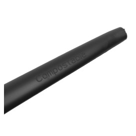 Widelczyki Biodegradowalny CPLA Czarni 17cm (25 Sztuk)