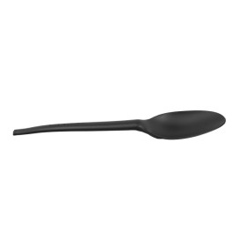 Łyżka Biodegradowalny CPLA Czarni 16,5cm (1.000 Sztuk)