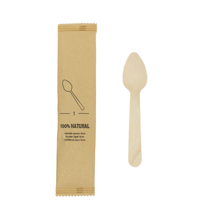 Łyżeczki Drewniane BIO 11cm (25 Sztuk) Łyżeczki Drewniane BIO 11cm (25 Sztuk)