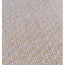 Obrus Papierowy Dekoracje 1x1m "Między Liniami" Brązowy 40g/m² (400 Sztuk)