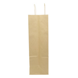 Torby Papierowe Kraft Hawanna z Uchwytami 100g/m² 46+16x49cm (50 Sztuk)