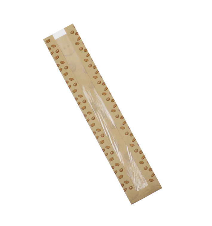 Miski Papierowe Kraft z Okienkiem "Chleby" 10+5x55cm (1.000 Sztuk) Miski Papierowe Kraft z Okienkiem "Chleby" 10+5x55cm (1.000 Sztuk)