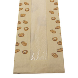 Miski Papierowe Kraft z Okienkiem "Chleby" 10+5x55cm (1.000 Sztuk)