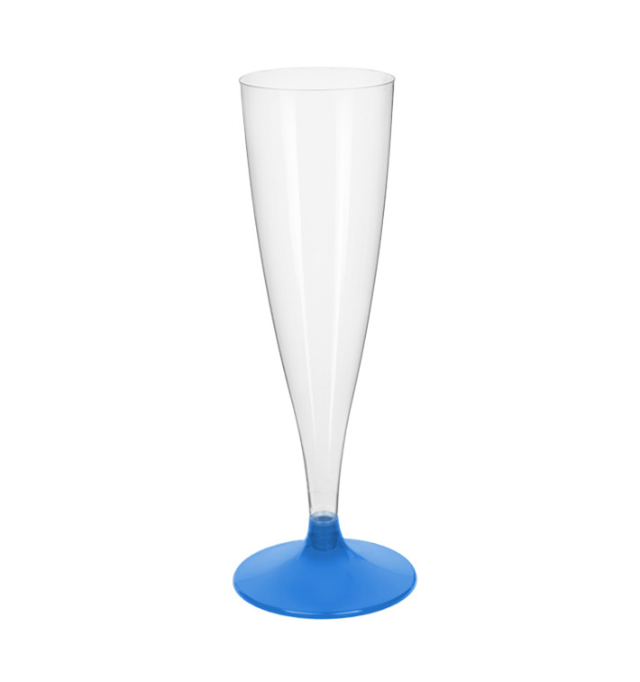 Kieliszki Plastikowe do Wina Musującego na Podstawie Niebieski Przezroczyste 140ml 2P (20 Sztuk) Kieliszki Plastikowe do Wina Musującego na Podstawie Niebieski Przezroczyste 140ml 2P (20 Sztuk)