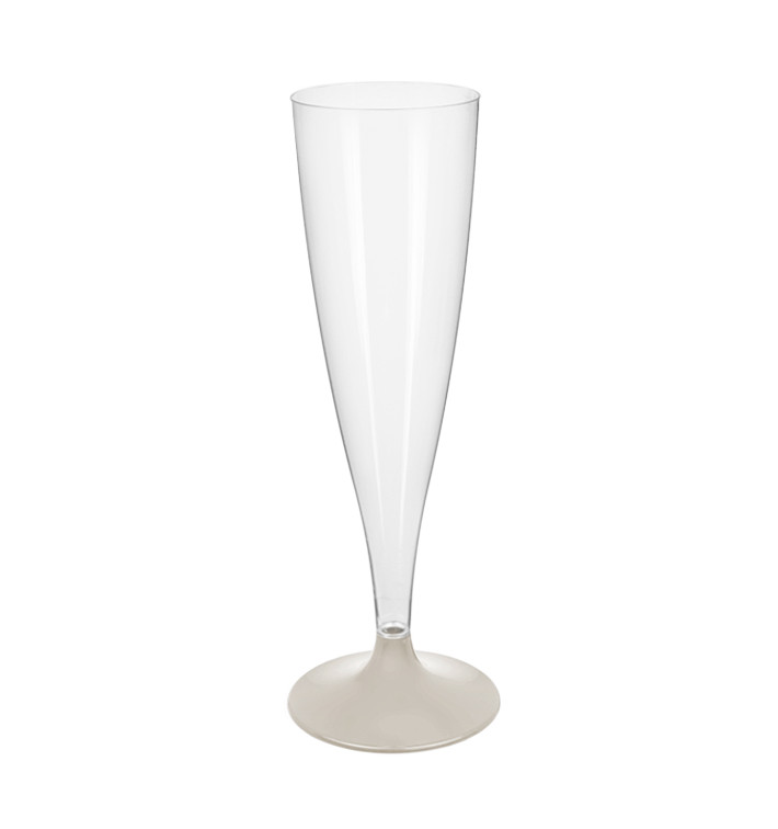 Kieliszki Plastikowe do Wina Musującego na Podstawie Beżowy 140ml 2P (20 Sztuk) Kieliszki Plastikowe do Wina Musującego na Podstawie Beżowy 140ml 2P (20 Sztuk)