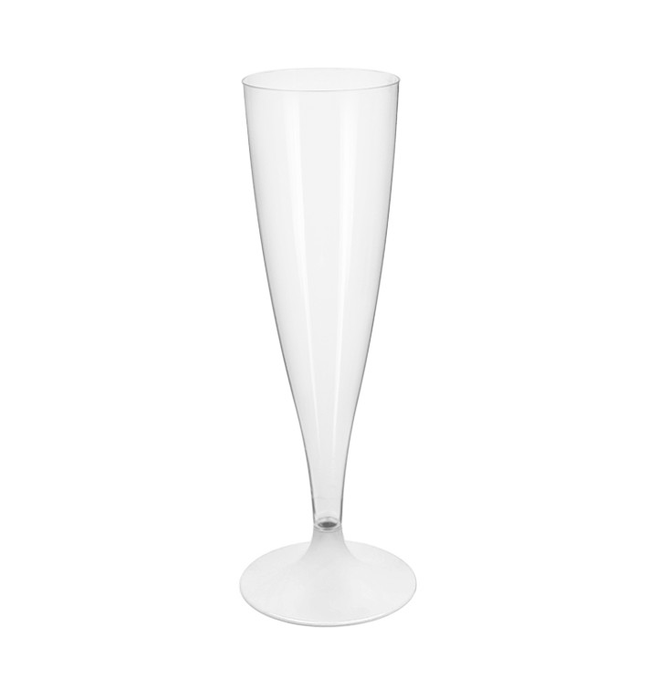 Kieliszki Plastikowe do Wina Musującego na Podstawie Białe 140ml 2P (20 Sztuk) Kieliszki Plastikowe do Wina Musującego na Podstawie Białe 140ml 2P (20 Sztuk)