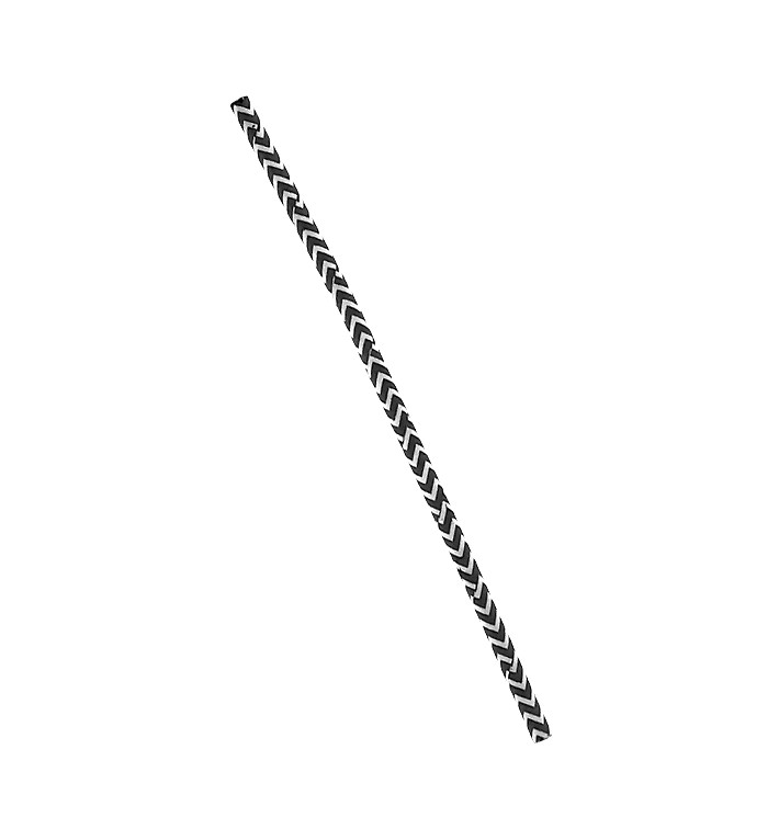 Słomki Prosto Papierowe Czarni i Białe Ø6mm 20cm (100 Sztuk) Słomki Prosto Papierowe Czarni i Białe Ø6mm 20cm (100 Sztuk)