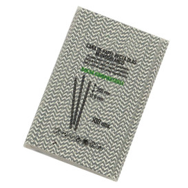 Słomki Prosto Papierowe Czarni i Białe Ø6mm 20cm (100 Sztuk)